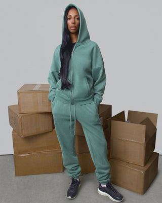 Green vintage hoodie - nineth closet