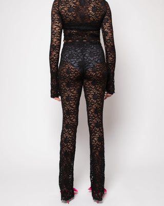 Black lace pant - nineth closet